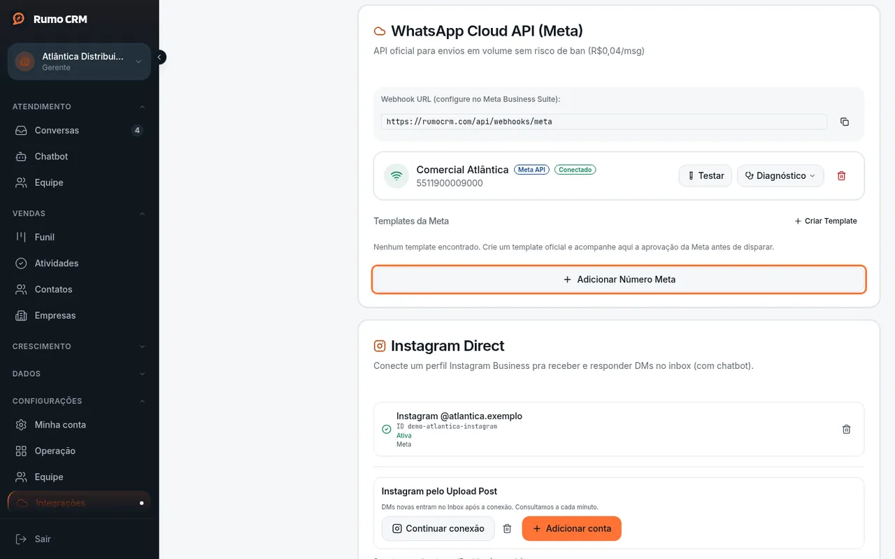 Card WhatsApp Cloud API (Meta)