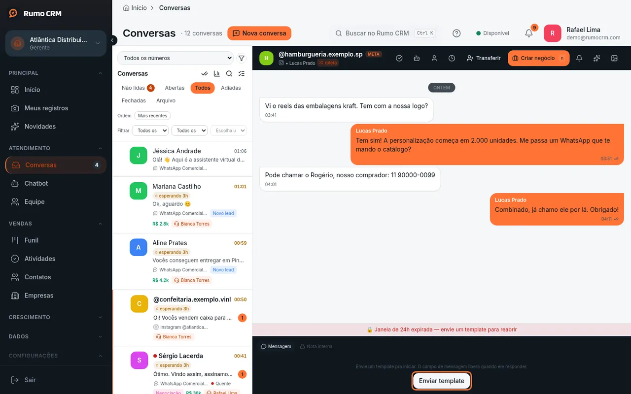 Conversa aberta pela campanha